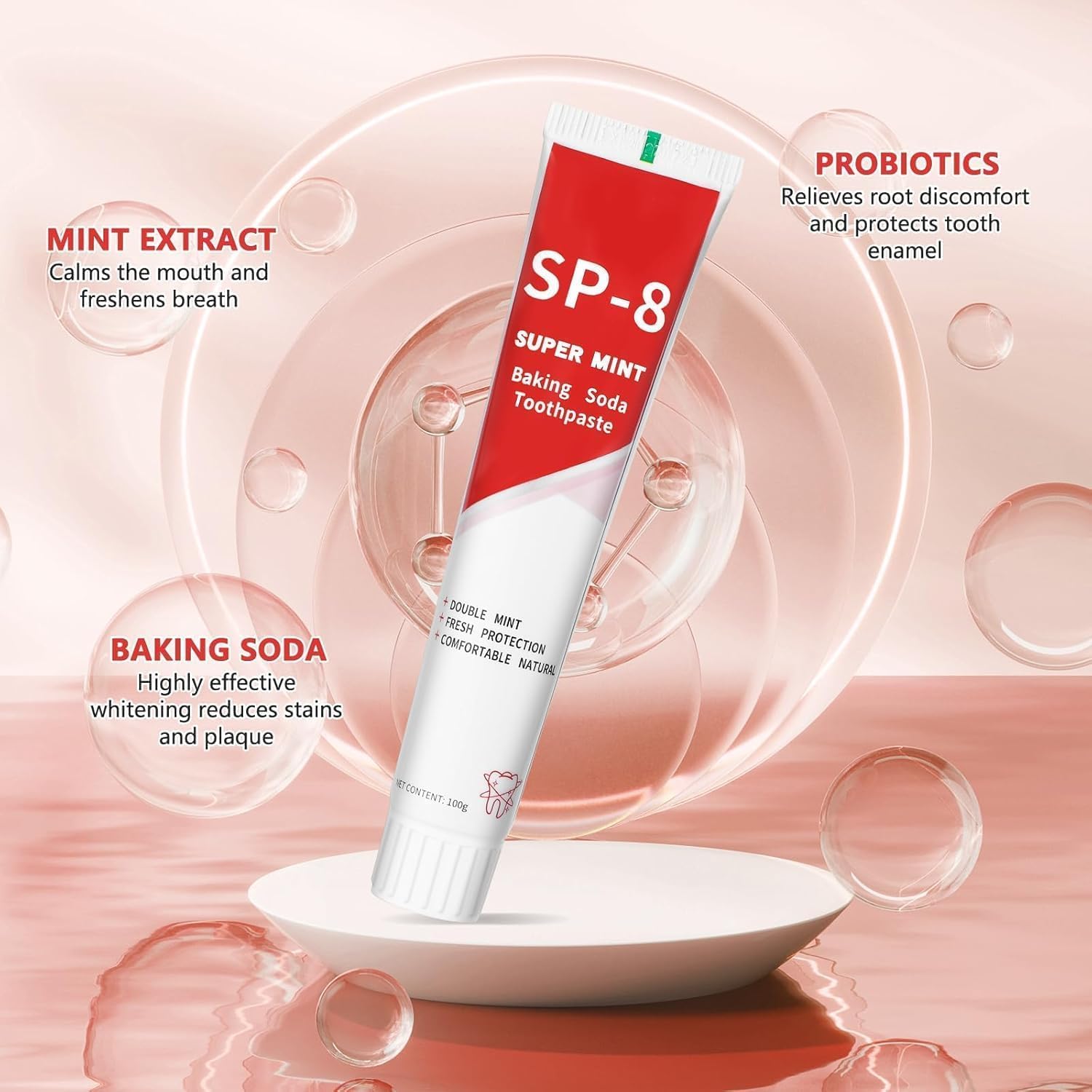 2Pcs Super ProbioticSp-8 Toothpaste, Sp 8 Pasta Dental, SP-8 Toothpaste, Pasta Dental Sp-8,SP8 Probiotic Toothpaste, Deep Cleaning Care Toothpaste