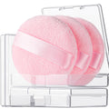 Teenitor 3Pcs Pink Powder Puff, 2.36 Inch Setting Puff for Face Powder, Soft Applicator for Loose Pressed Powder, Small Makeup Puff With 3 Cases