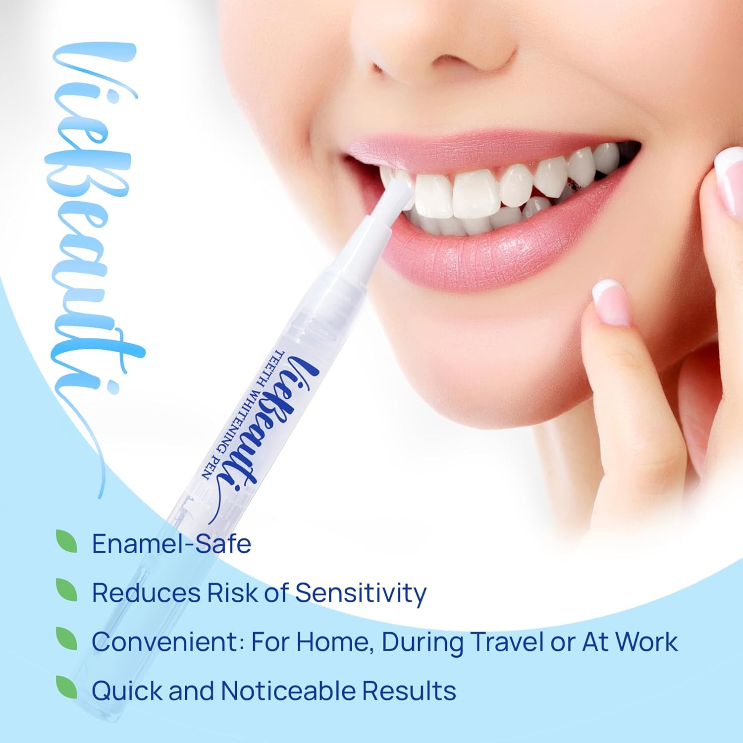 Teeth Whitening Pen Gel Kit: 35% Carbamide Peroxide Gel for Stain Removal - No Sensitivity with Remineralizing Pen for a Brighter Whiter Smile Mild Mint (7 Pack)