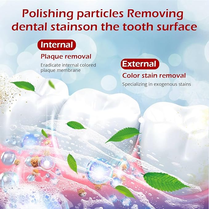 PATO Sp-6 Probiotic Whitening Toothpaste Set - Deep Cleaning Stain Removal, Teeth Protection & Fresh Breath, Mint Flavor for Enhanced Dental & Oral Health (Pack of 2)