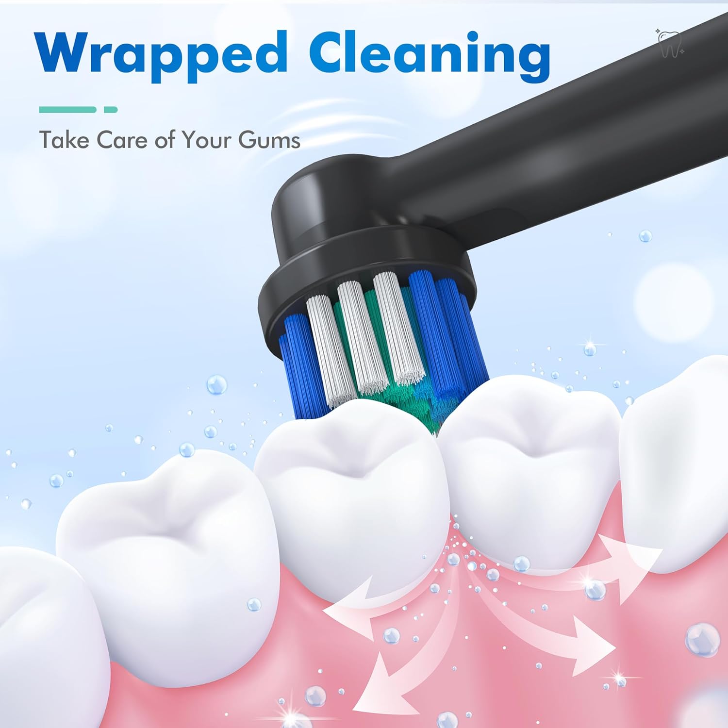 Replacement Toothbrush Heads Compatible with Oral B Braun, 4 Pcs Professional Precision Clean for Oral-b 7000, Clean, Oral B Pro 1000, 9600, 500, 3000, 8000