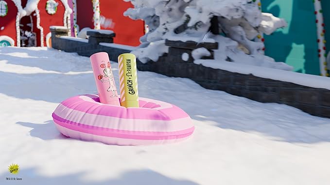 Dr. PawPaw The Grinch Set - Candy Cane and Peach Pink - Lip Scrub and Natural Lip Balm - Gluten Free Care to Exfoliate, Moisturize, Nourish - 2 pc