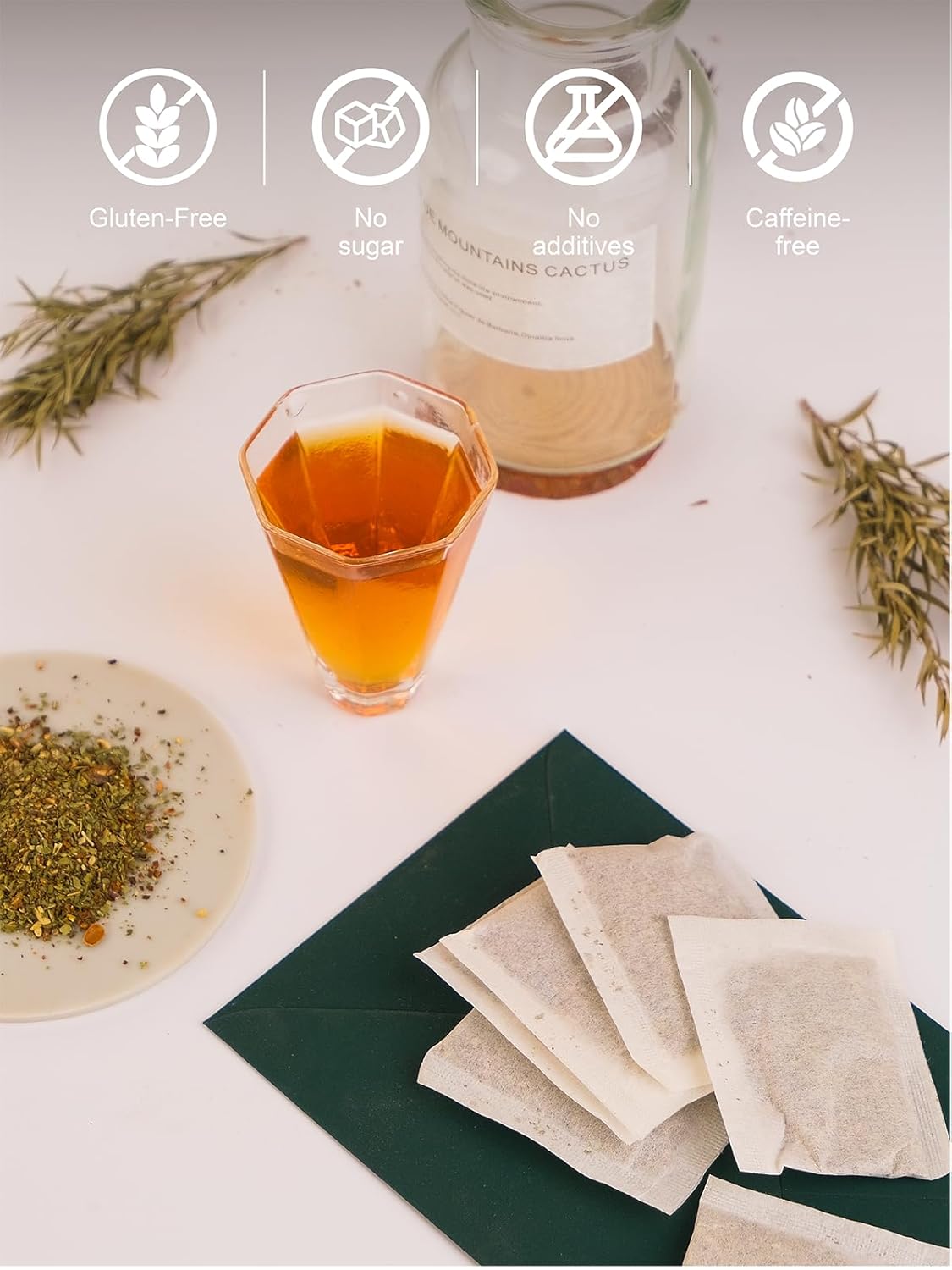 TeeLux Roasted Dandelion Root Tea with Milk Thistle & Peppermint, Smooth & Refreshing Flavor, Caffeine Free, 50 Count