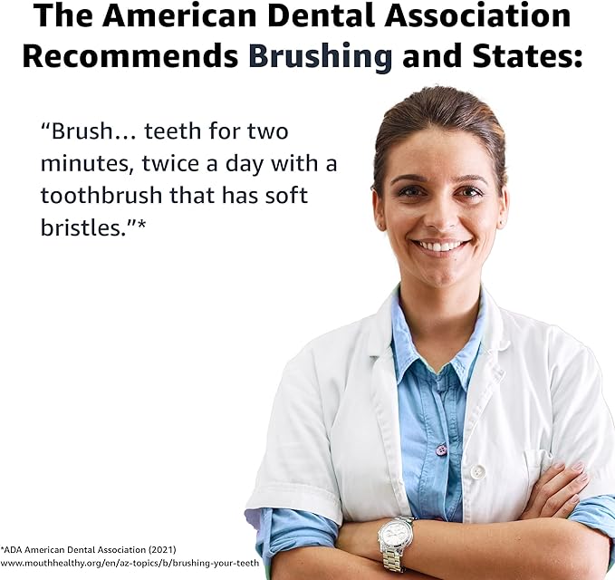 Amazon Basics Electric Toothbrush | Pulsating | Deep Cleaning | 2 Count