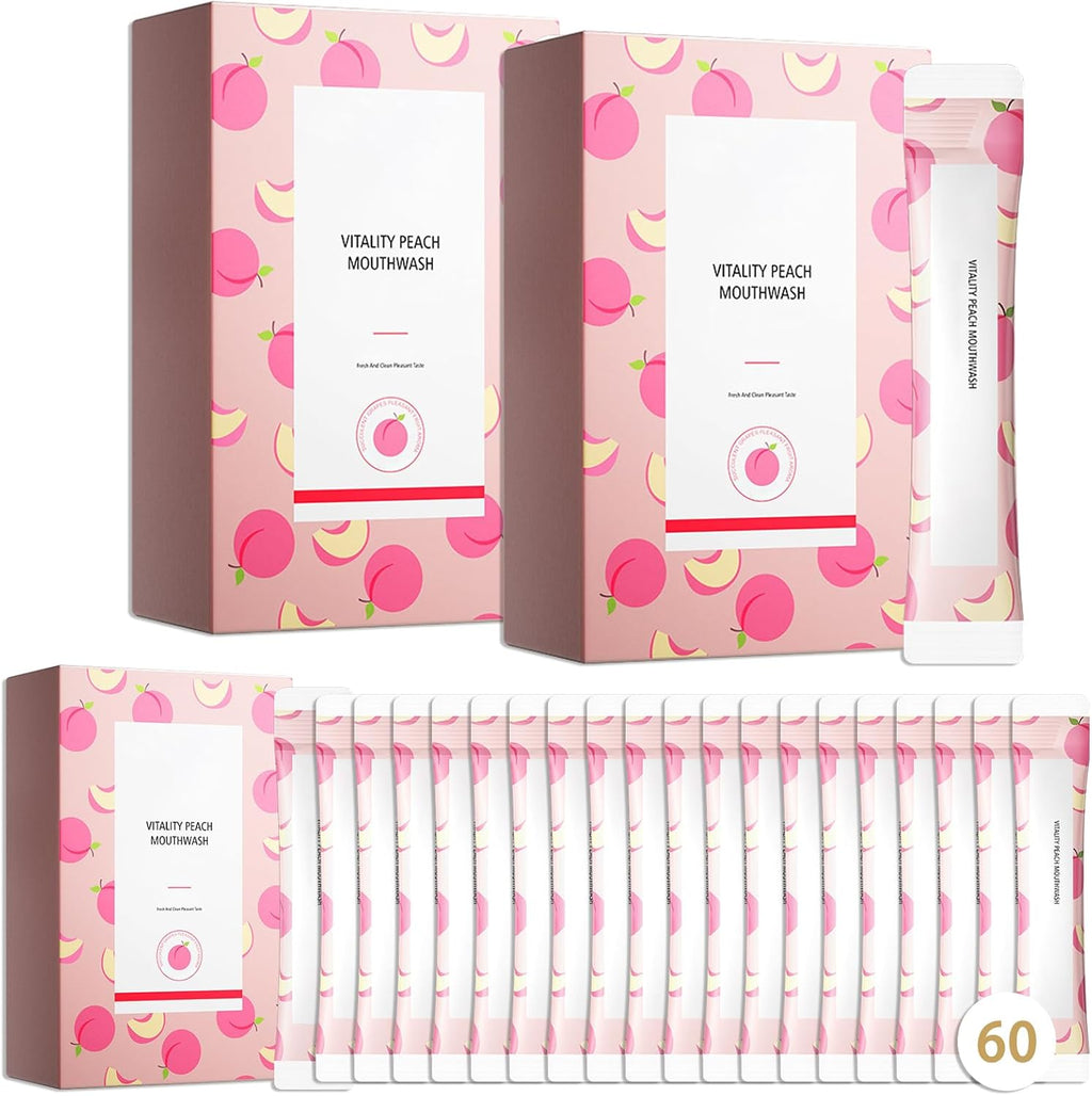 60PCS Travel Size Mouthwash,Portable Mini Mouthwash,Long-Lasting Freshness Travel Mouth Wash for Oral Care A25