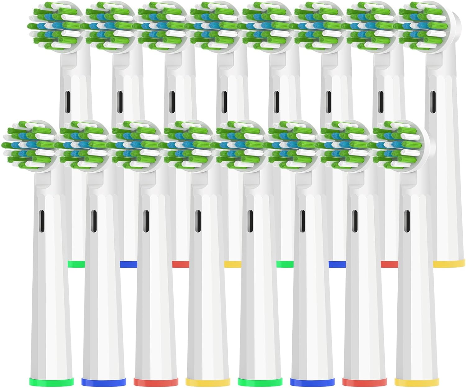 Replacement Toothbrush Heads Compatible with Oral b Braun Smart 1500/7500,Pro 1000/1500,Genius x/6000/Cross/Floss/Sensitive, 16PCS Electric Brush Heads Refill for Braun Oral B