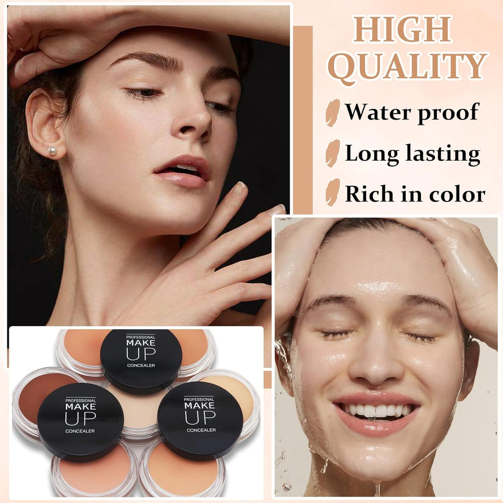 Under Eye Concealer for Dark Circles Color Corrector Pro Full Coverage Concealer de oieras Long-lasting Cover up Makeup - 01 IVORY WHITE
