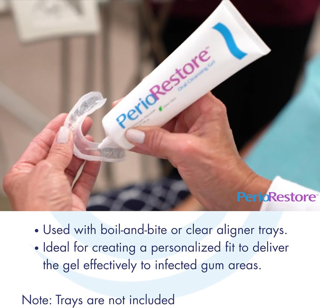 Perio Restore Gel 3 Ounce Tube; 1.7% Hydrogen Peroxide Oral Cleansing Treatment Gel. Mint Flavor