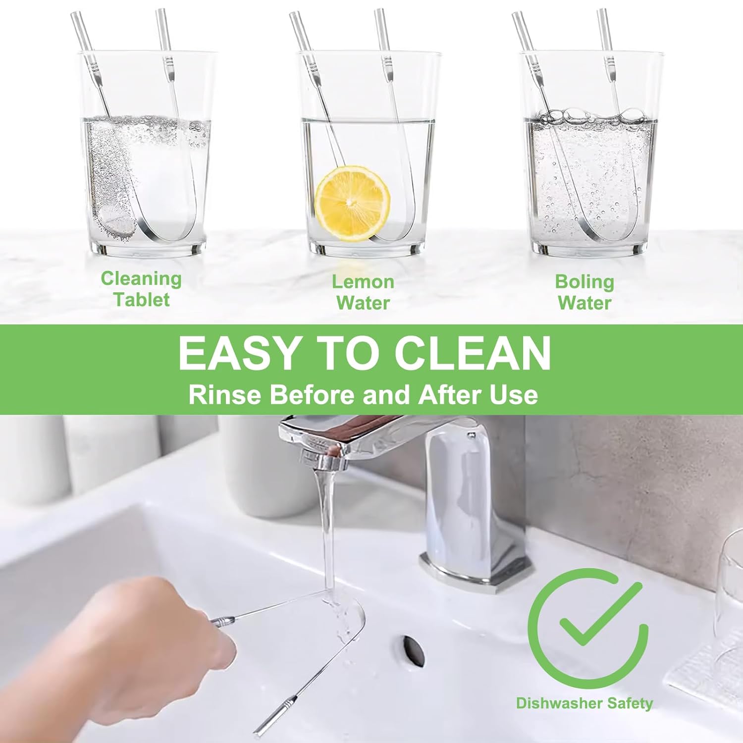 2-Pack Stainless Steel Tongue Cleaner with Travel Cases, Reusable Oral Hygiene Tool for Fresh Breath, Rust-Resistant Metal Tongue Brush for Adults