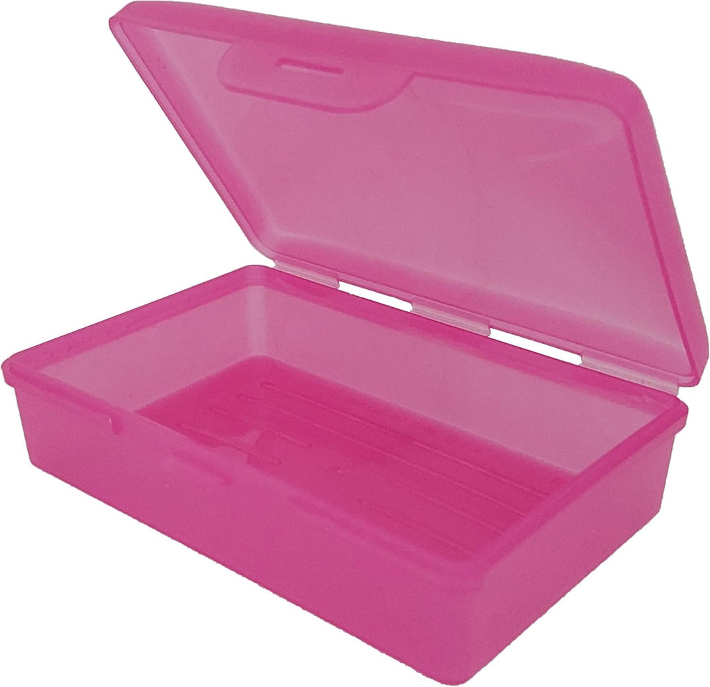 Pink Toothbrush Covers & Soap Box Set - Matching Colors - Tooth Brush Cover Cap, Soap Dish Travel, Soap Dish Holder Travel - Plastic Portable Set with Cover