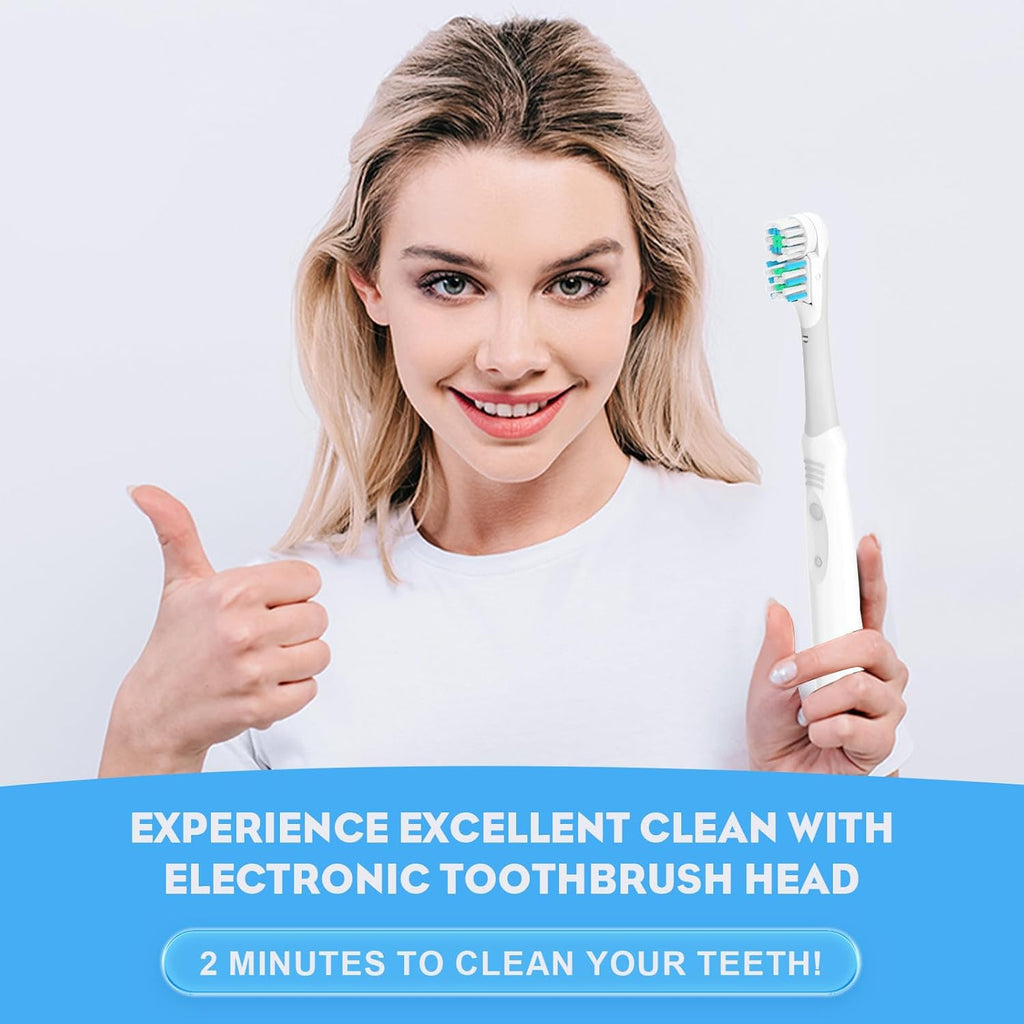 4X Spin Sensitive Toothbrush Dual Clean Cross Replacements Attachments Brush Heads Refill Accessories Compatible with Oral B 4732 3733 4734 Rotating Power Toothbrush Heads & Crisscross Bristles