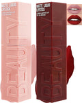 Matte Liquid Lipstick for Women-2Pcs Nude Pink & Wine Red Highly Pigmented Lip Stain Tint,Velvet Matte Lip Gloss,Long Lasting Up to 16H Wear,Waterproof Smudge-proof Non-Stick Cup Lip Makeup-01+06