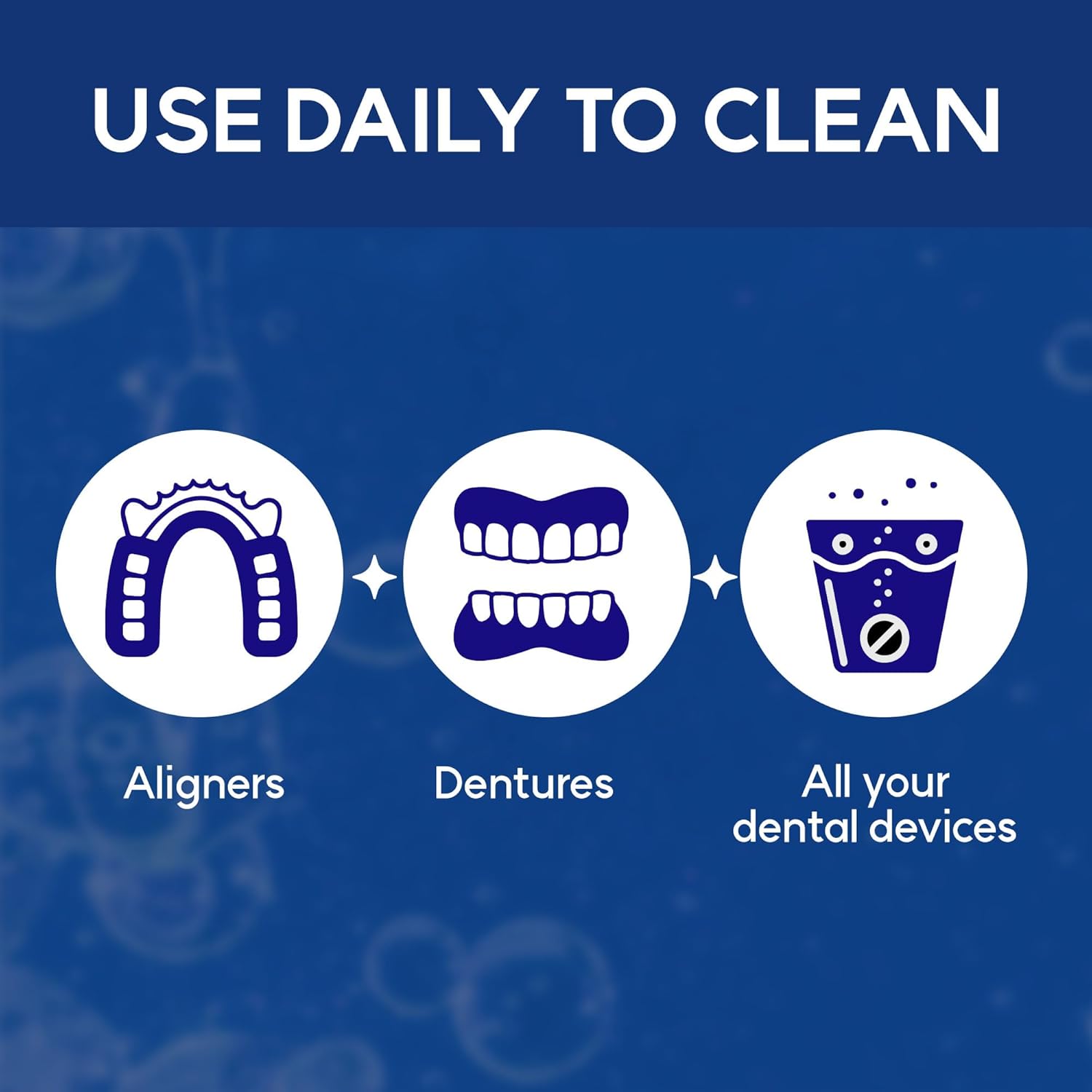 Cleaner Tablets for Difiney Anti Snoring Device: Retainer Cleaner for Invisalign, Night Guard– Deep Denture Cleaning – Odor, Stain & Plaque Remover – 60 Mint Tablets, 2-Month Supply