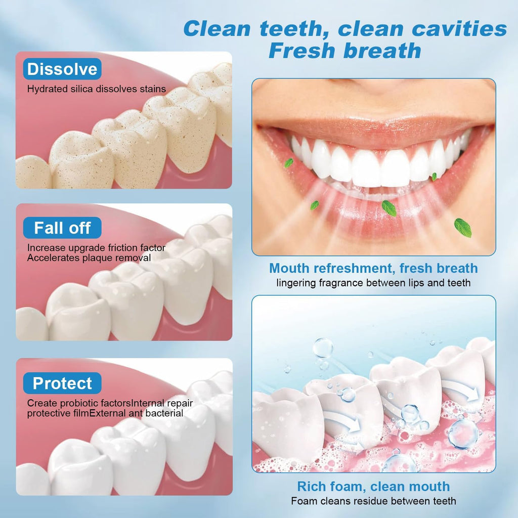 SP-8 Probiotic Ultra Whitening Toothpaste, SP8 Toothpaste Fresh Breath, Deep Cleaning Care (2PCS)