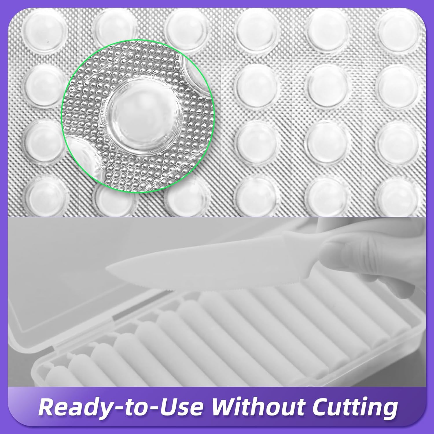 Orthodontic Wax for Braces - 180 Dental Wax Dots | Hygienic Individual Wraps, Mint Flavor