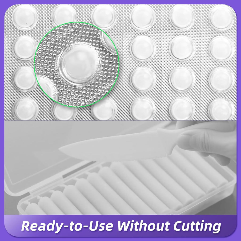 Orthodontic Wax for Braces - 240 Dental Wax Dots | Hygienic Individual Wraps, Mint Flavor