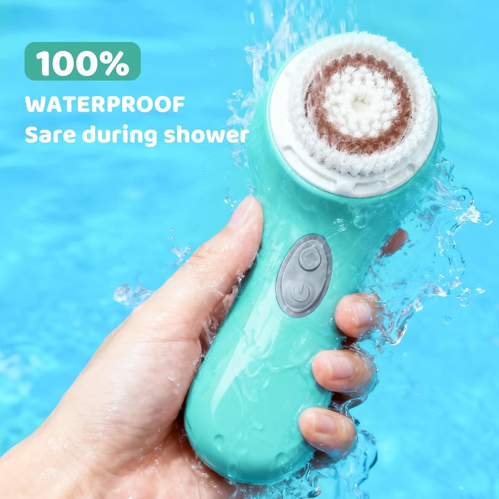 Clarisonic Mia 2 Electric Face Cleansing Brush with 2 Brush Heads, Sonic Facial Brush for Deep Cleaning & Exfoliation, Waterproof Rechargeable (Sea Breeze)