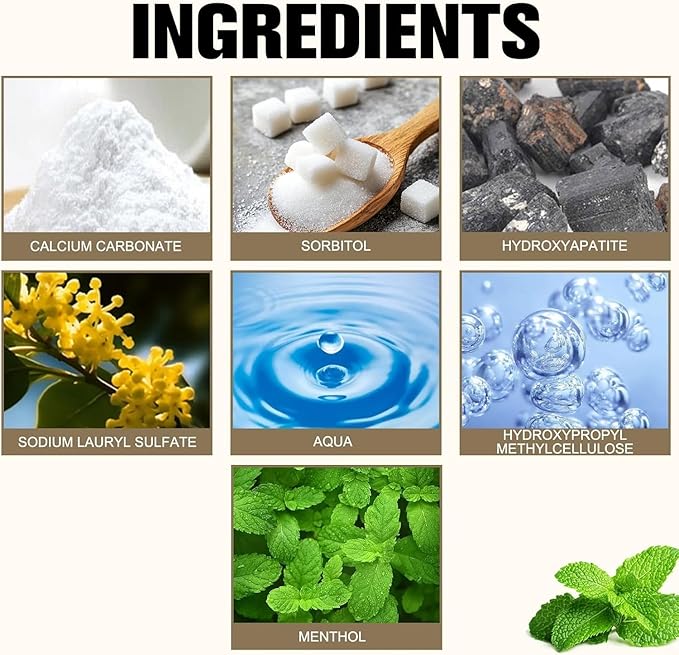 2Pcs Tooth Refresh Toothpaste, Fresh Breath Toothpaste, Natural Oral Care & Enamel Repair, Helps Remove Coffee, Tea & Wine Stains, Fresh Minty Gel