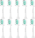 Toothbrush Heads for Philips Sonicare Replacement Heads, C2 Brush Head Compatible with Phillips Sonicare Click-on 4100 5100 6100 Electric Toothbrush, 10 Pack