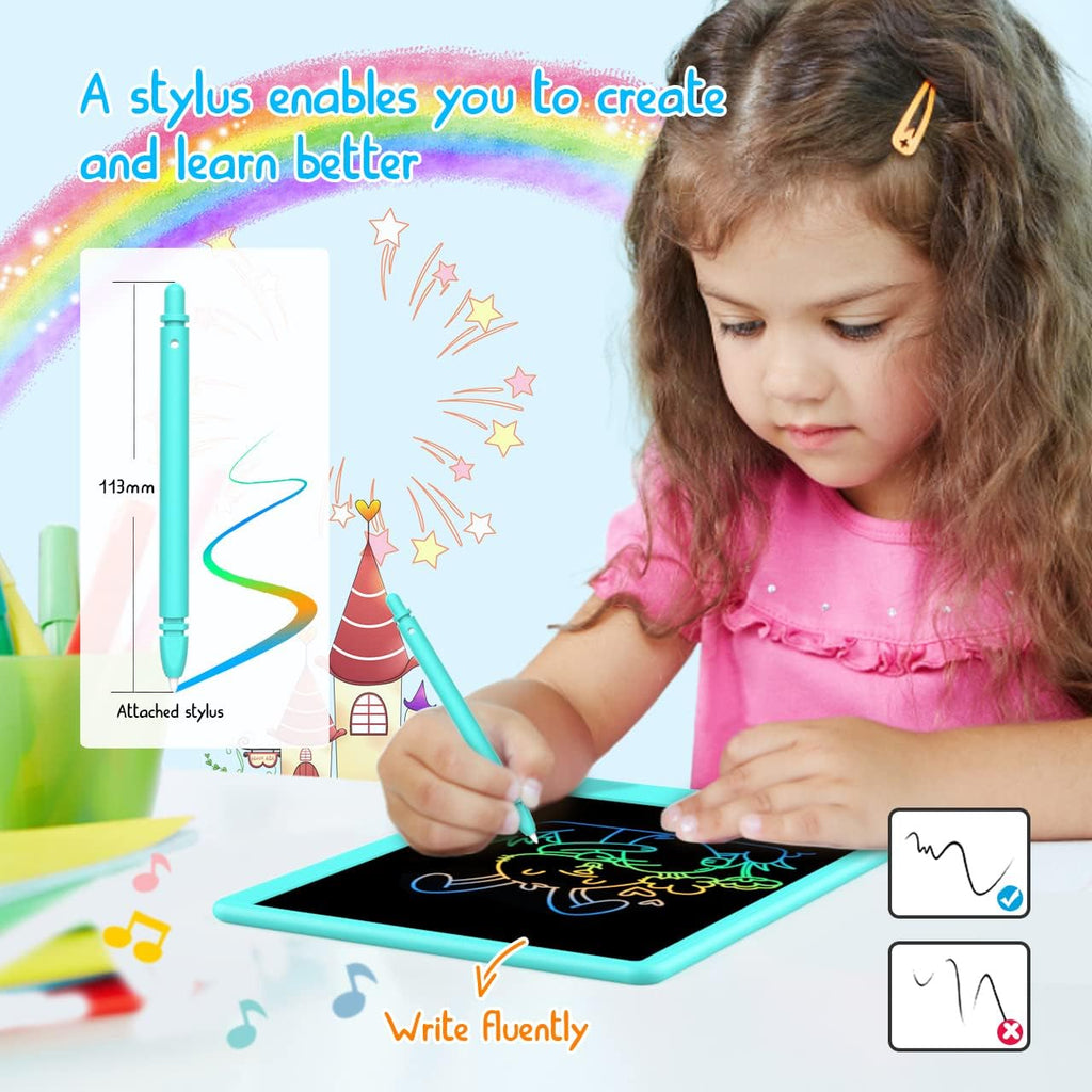 Toddler Toys for 3-6 Years Old Girls Boys, LCD Writing Tablet 8.5 Inch Doodle Board, Electronic Drawing Tablet, Drawing Pads,Travel Gifts for Kids Age 3 4 5 6 7 Year Old Girls Boys (Blue)
