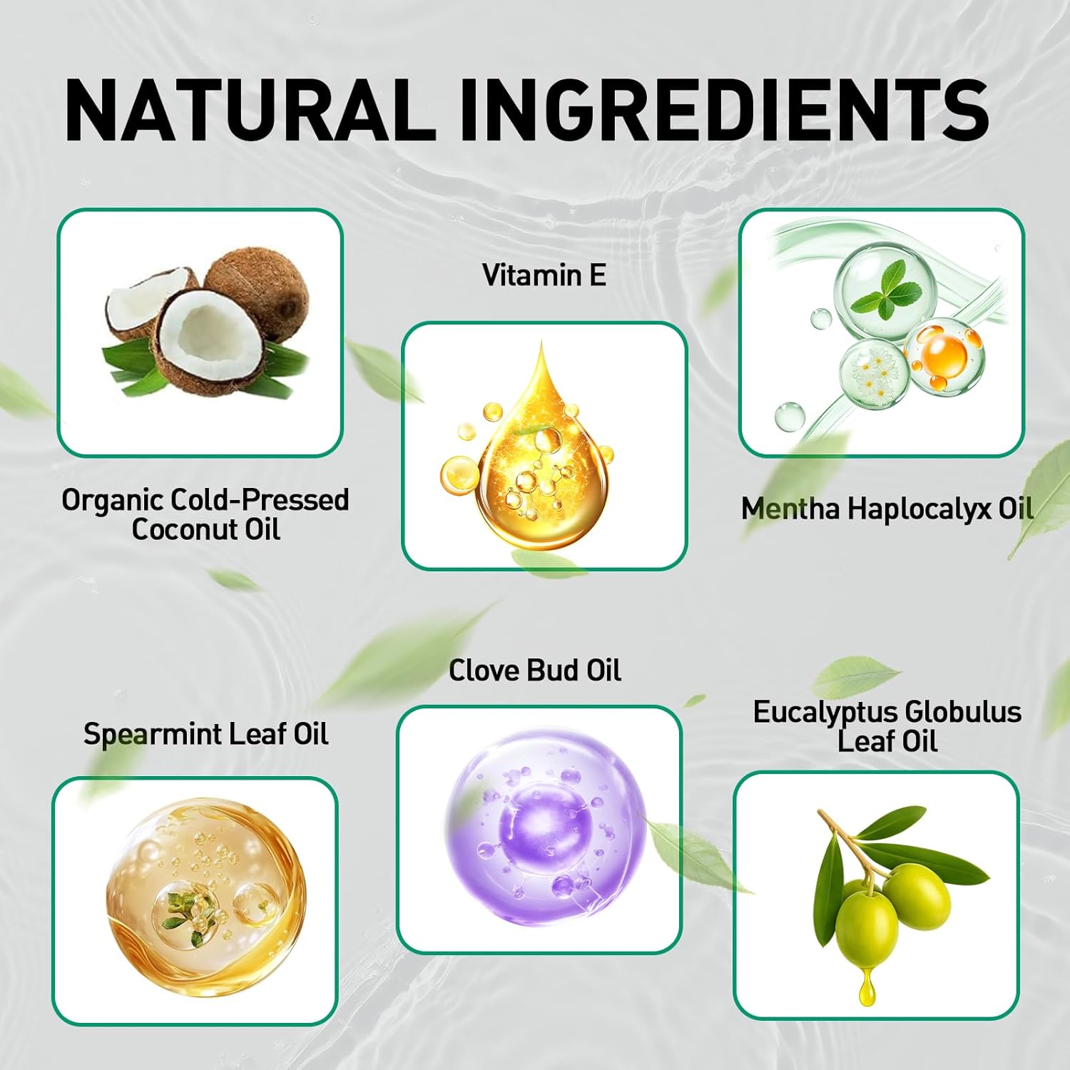 Spearmint Oil Pulling Rinse – with Organic Cold-Pressed Coconut Oil ＆ Mentha Haplocalyx Oil, Natural Mouthwash for Fresh Breath, Healthy Gums & Teeth Whitening, 8 fl oz (2)