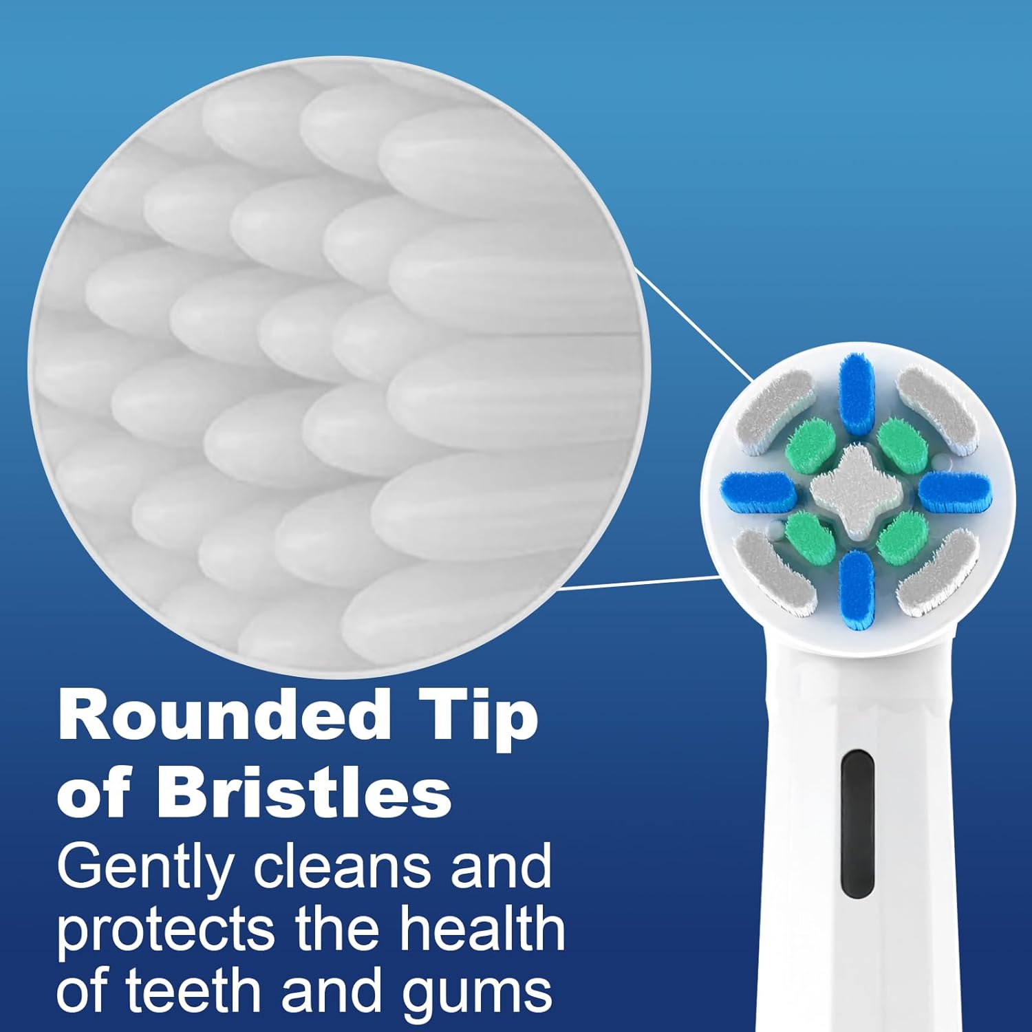 8 Pack IO Replacement Heads Compatible with Oral B iO 2/3/4/5/6/7/8/9/10 Series Electric Toothbrush, Brush Heads Compatible with Oral B iO for Gentle Dental Care (Black/White)