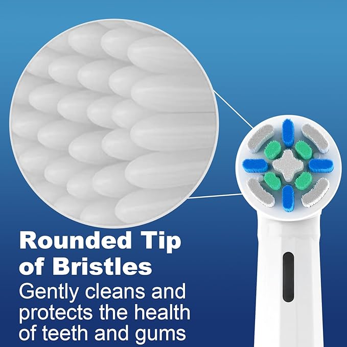 6 Pack IO Replacement Heads Compatible with Oral B iO 2/3/4/5/6/7/8/9/10 Series Electric Toothbrush, Brush Heads Compatible with Oral B iO for Gentle Dental Care (White)
