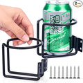 Marinebaby 2 pcs Boat Cup Holder,Stainless Steel Universal Drink Holders,Suitable for Boat,Truck,RV,Tractor,Outdoor Wooden Swing. (Black)