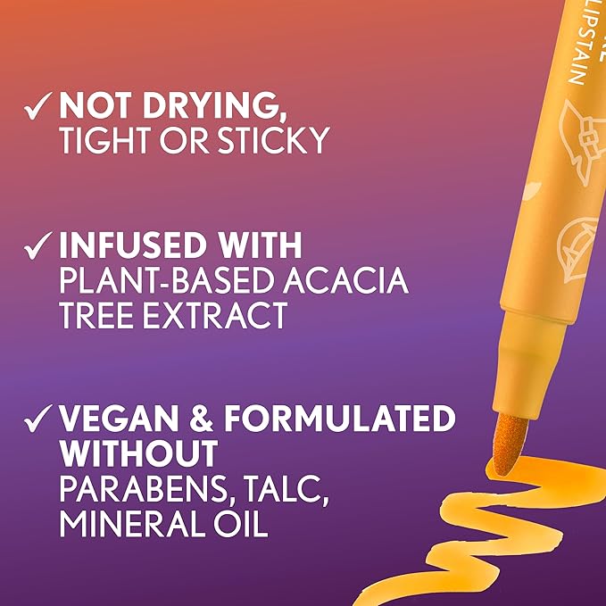 CoverGirl Outlast, Sweet & Corny, Lipstain Halloween Limited Edition, Transfer-Proof, Non-Drying, Lightweight, Buildable, 0.05oz