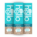 hello Antiplaque and Whitening Fluoride Free Toothpaste, Whitening Toothpaste with Coconut Oil and Tea Tree Oil, Helps Whiten Teeth, Natural Peppermint, 3 Pack, 4.7 Oz Tubes