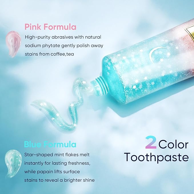 BodyAccel Niacinamide Toothpaste – Whitening & Fluoride-Free, Fresh Breath & Healthy Gums, Removes Surface Stains, Natural Peach Flavor (2 Pack)