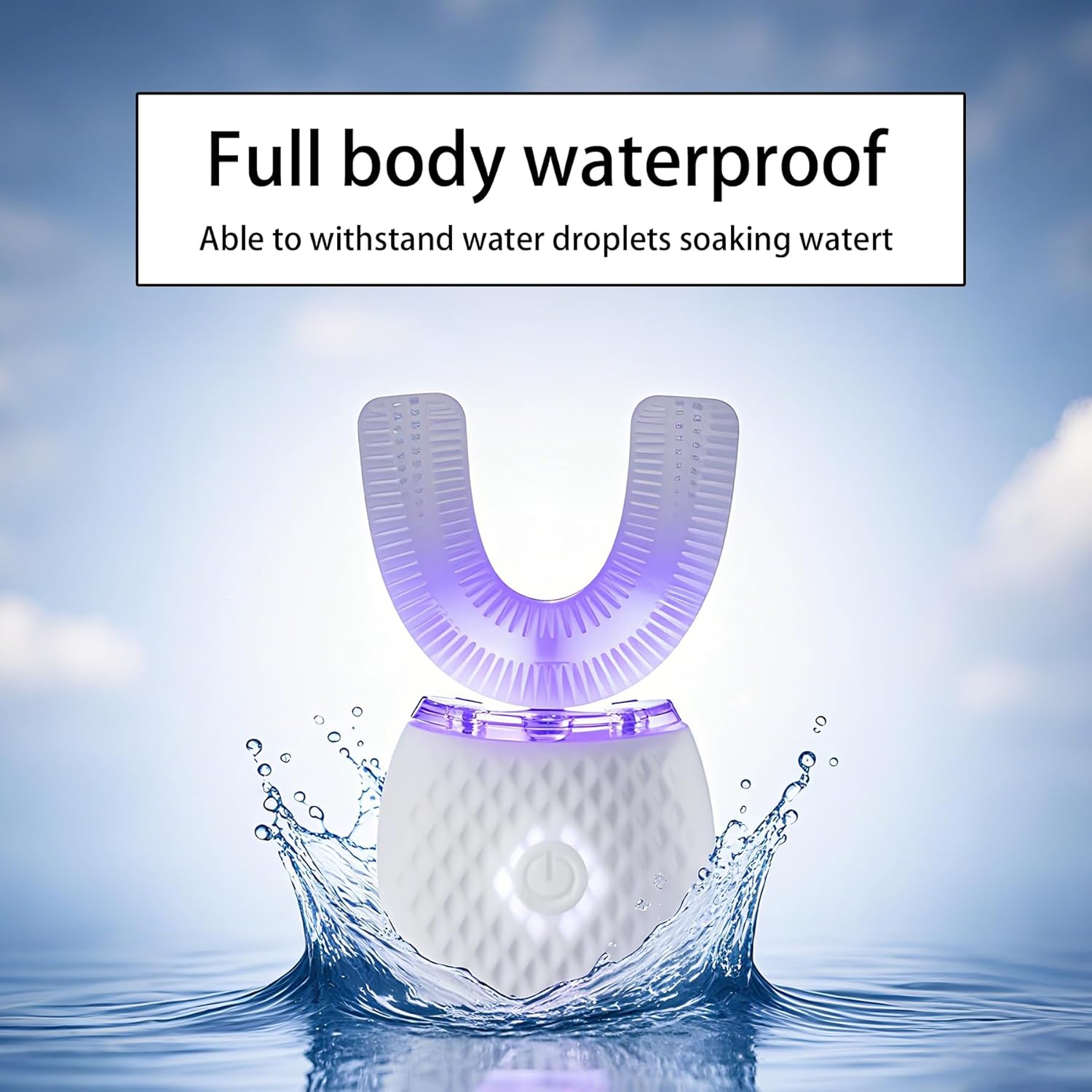 Automatic Toothbrush for Adults - Ultrasonic Electric Toothbrush 30s Timer, Soft Bristles, Wireless Charging Washable Portable for Travel & Home Use Dual-use (White, Adult)