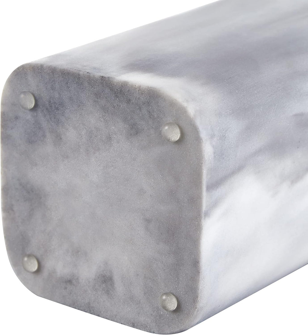 ZCCZ Toothbrush Holder for Bathrooms, White Marble Look Toothpaste and Makeup Holder, Brushes and Razors Holder, Vanity Bathroom Countertop Organizer, Toothbrush Cup