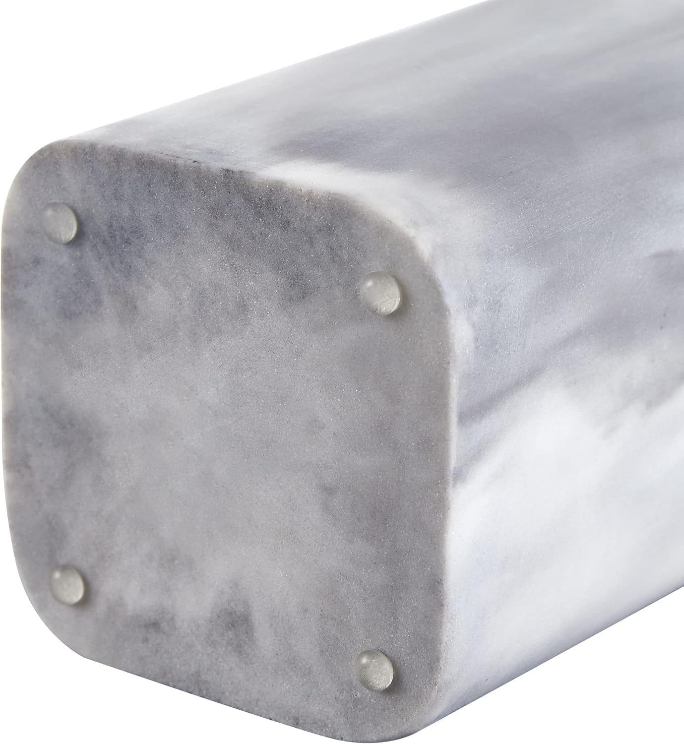 ZCCZ Toothbrush Holder for Bathrooms, White Marble Look Toothpaste and Makeup Holder, Brushes and Razors Holder, Vanity Bathroom Countertop Organizer, Toothbrush Cup