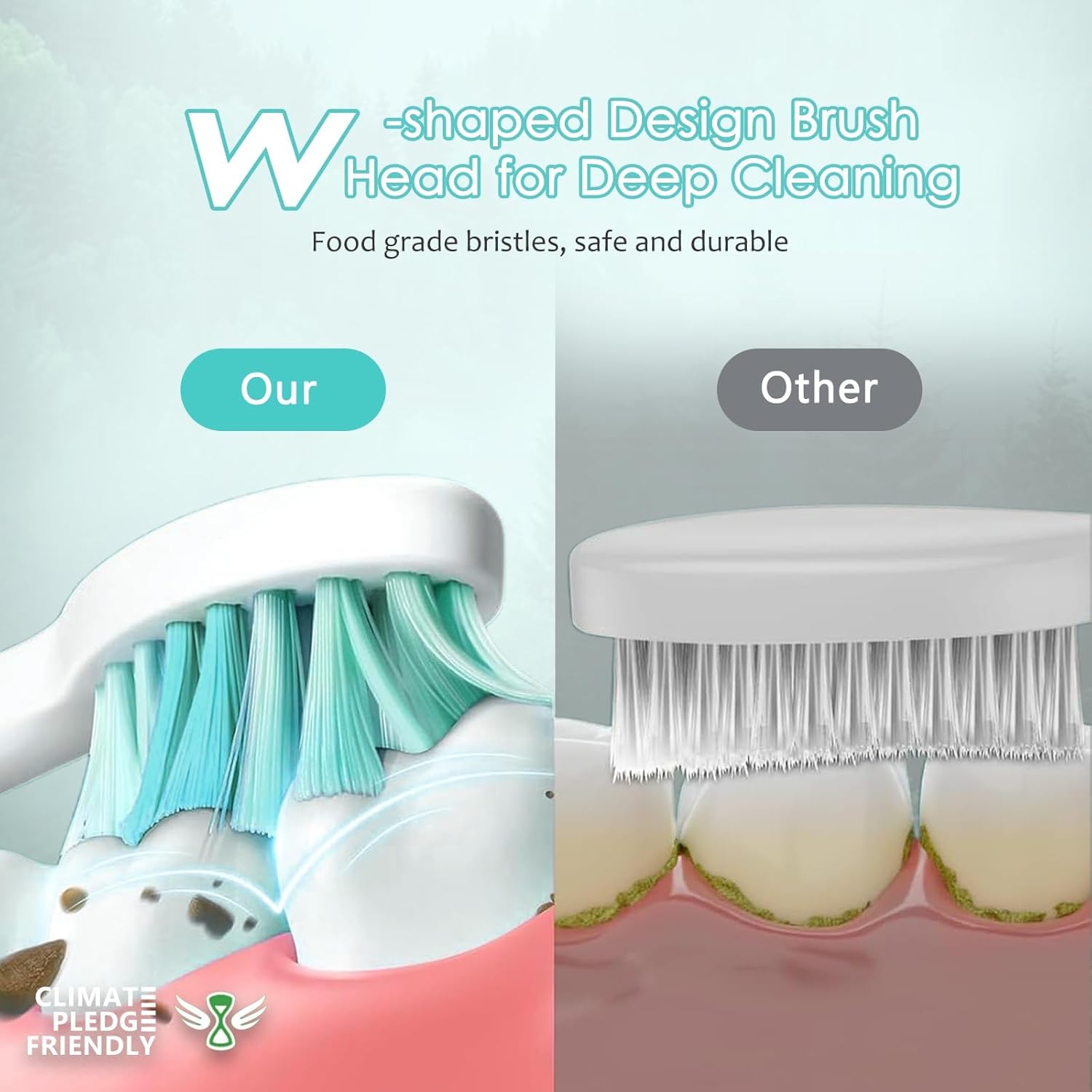 Replacement Heads for Waterpick Sonic Fusion 2.0, Extra-Large Size Flossing Toothbrush Head fit for Water pik SF-01 SF-02 SF-03 SF-04 (White, 3 Count)