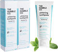 The Humble Co. Natural Whitening Toothpaste - Peppermint, Fluoride Free, Fresh Breath, Plaque Removal, Vegan & Cruelty Free, Non-Toxic SLS Free (5.5 oz, 2pk)