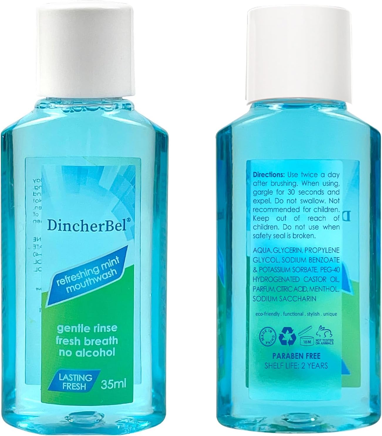 Mouthwash Travel Size, Portable Original Mint Mini Mouthwash Bulk, 35ml/1.2oz (288Pack, Mint)