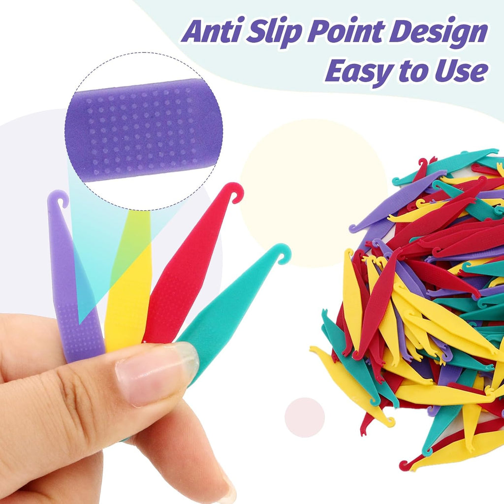 160PCS Colorful Braces Rubber Band Tool, Disposable Plastic Orthodontic Rubber Bands Tool Dental Elastic Rubber Bands Placers for Braces,Braces Removal KitBraces Rubber Bands Tool Braces Tools