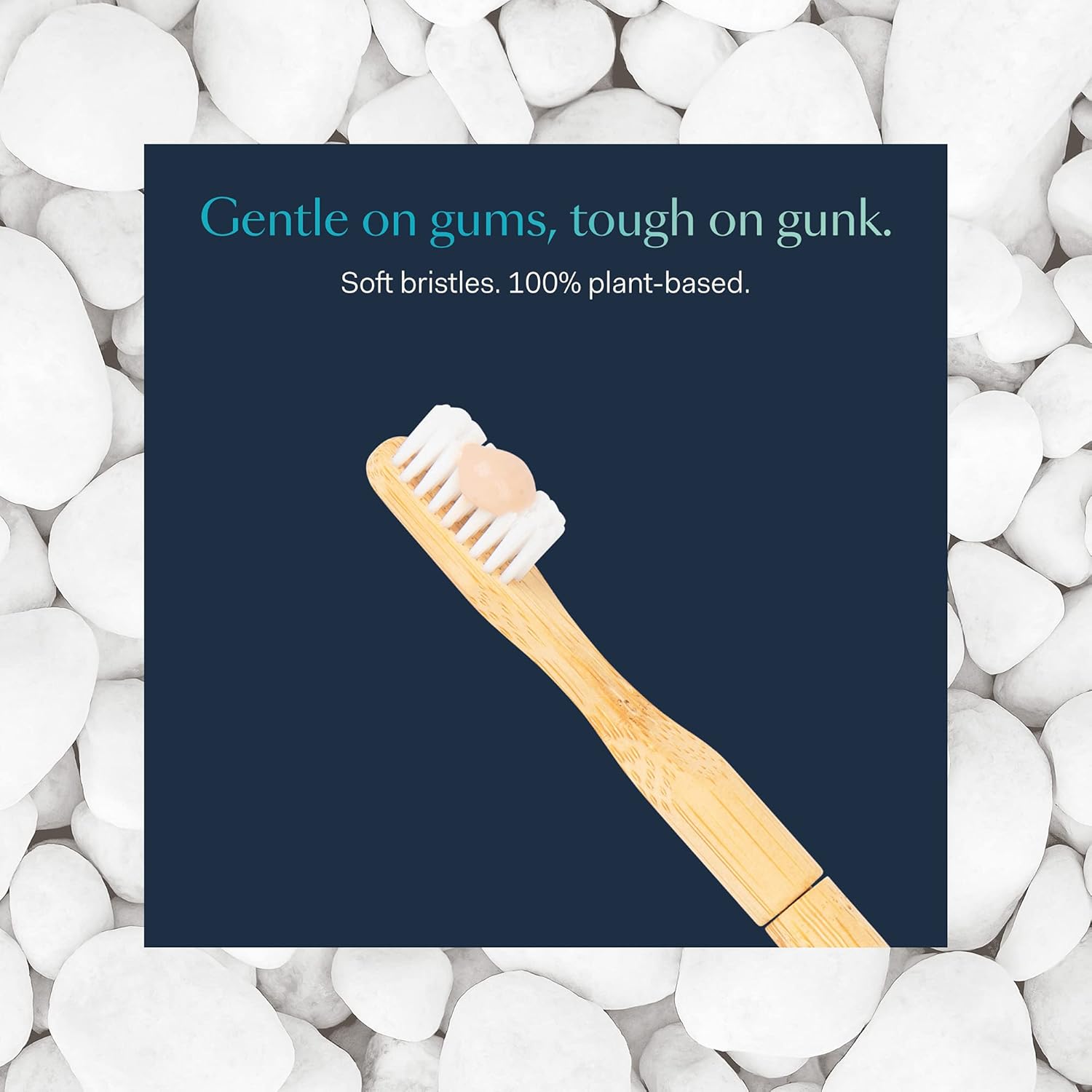 Better & Better Natural Bamboo Toothbrush Head Refill | Soft Bristles | 100% Plant-Based | Replaceable Brush Head Only | Eco-Friendly, Zero Plastic | Adult Size, Fits Reusable Handle