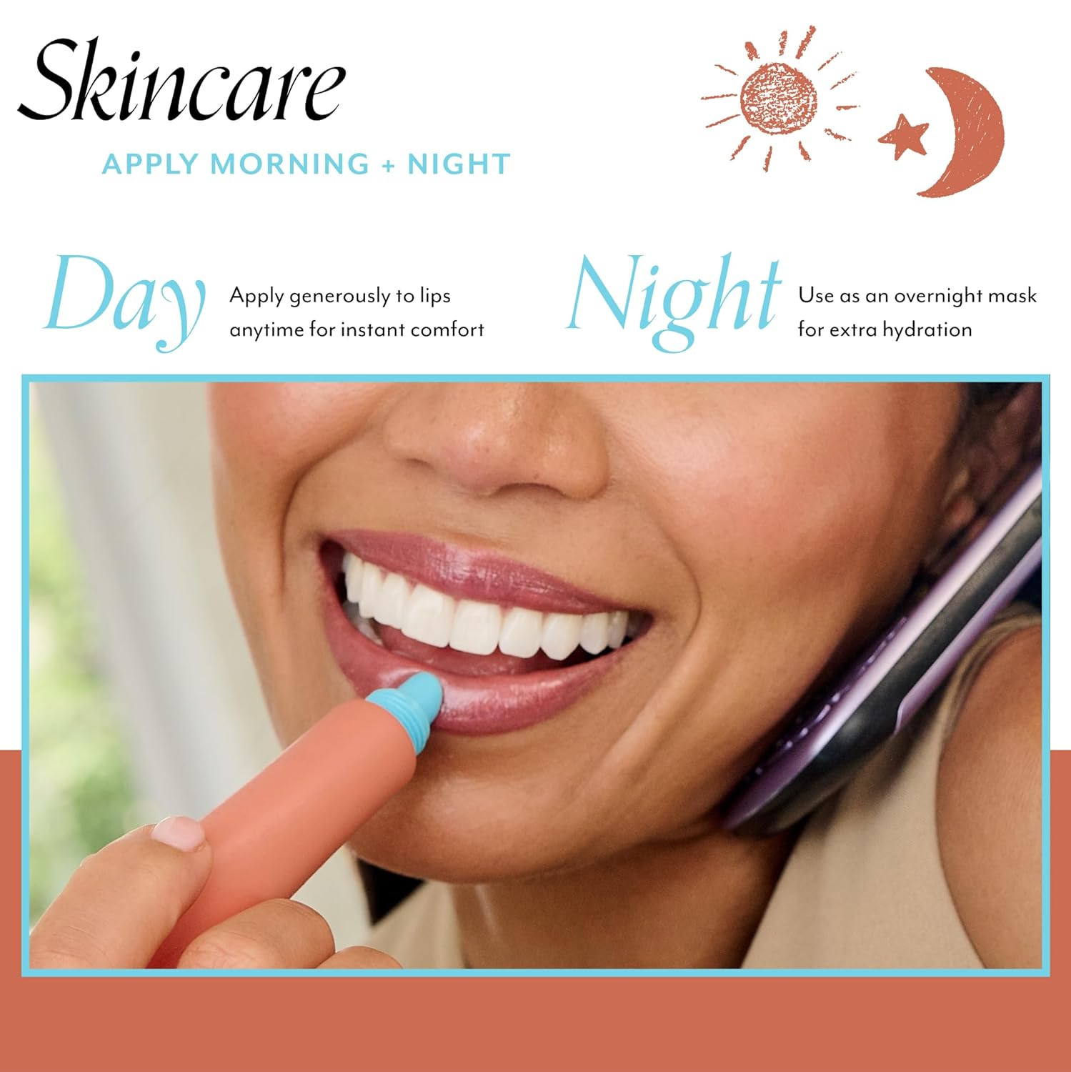 Bliss Pumpkin Powerhouse Exfoliating & Soothing Lip Mask | Hydrating Overnight Lip Balm Mask for Dry Lips