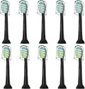 Replacement Toothbrush Heads for Philips Sonicare Replacement Heads Compatible Electric Toothbrush Heads, 10 Pack, Black