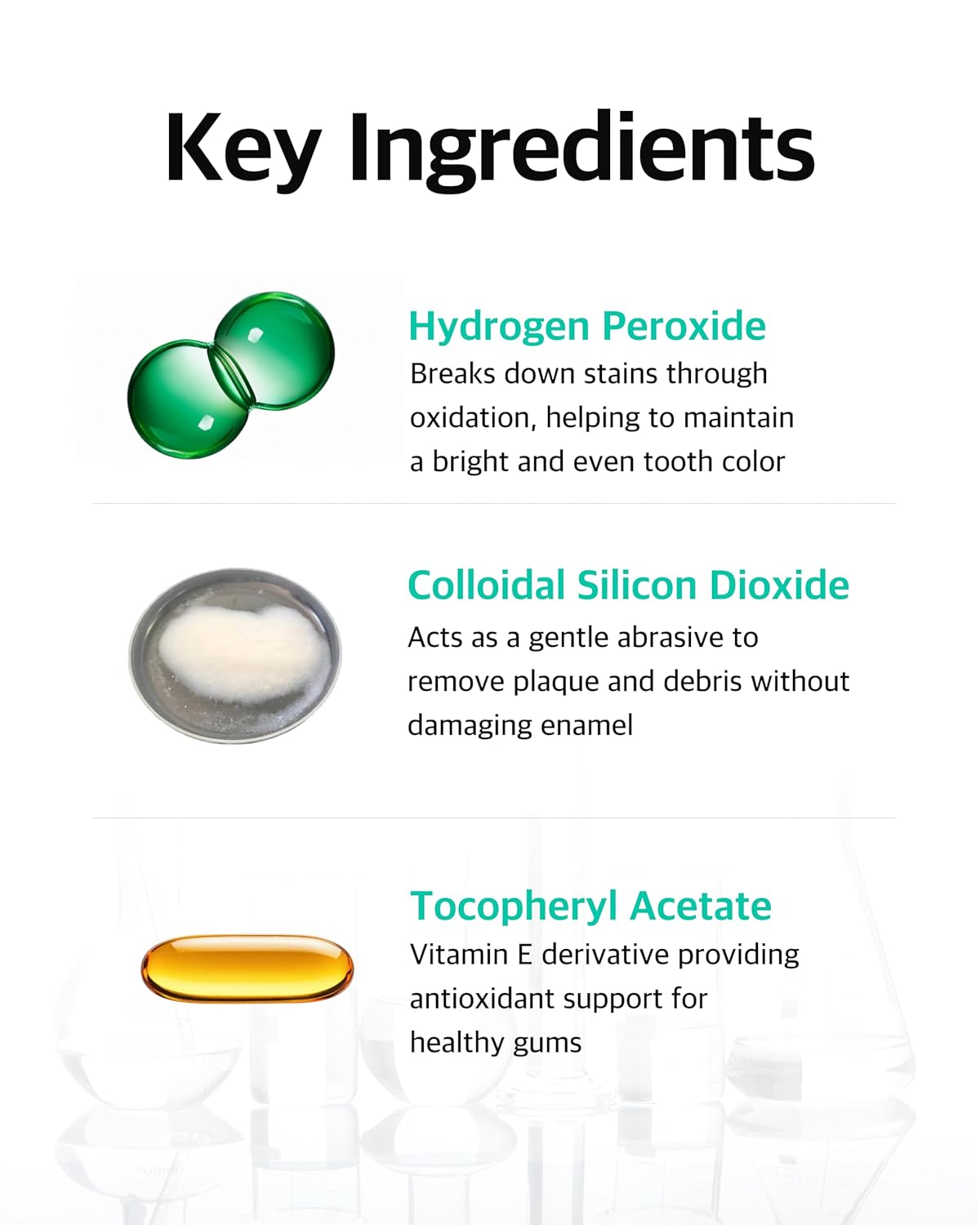 Whitening Toothpaste 80g x 3 – Fluoride-Free, Nano Hydroxyapatite & Hydrogen Peroxide, Sensitive Teeth, Enamel Strengthening, Natural Mint Gel