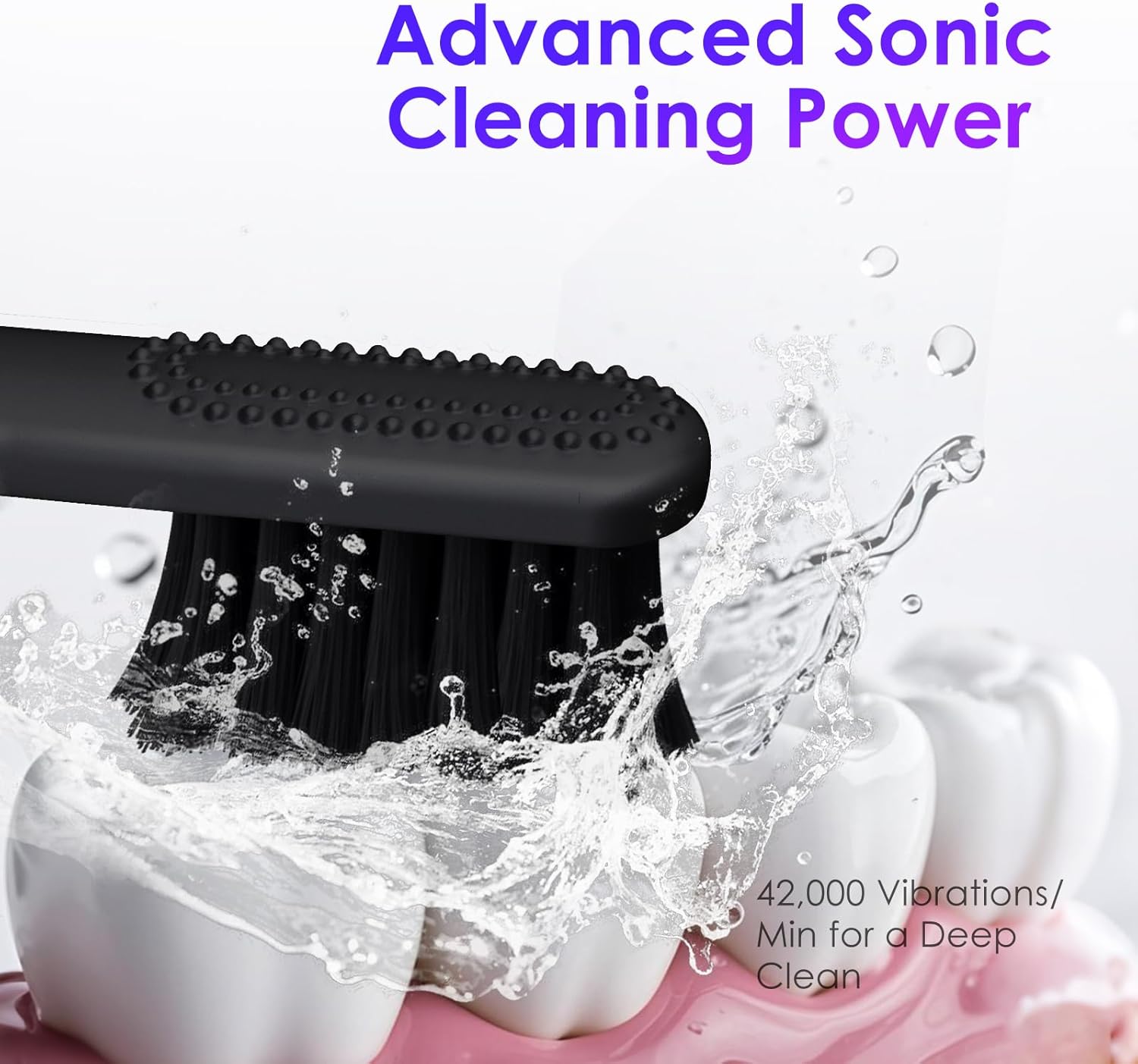 Electric Toothbrush, Portable Travel Sonic Toothbrush with Protective Case USB-C Rechargeable, Neutral Comfort Bristles, Waterproof, Smart Timer, Compact for Daily Use (Black)