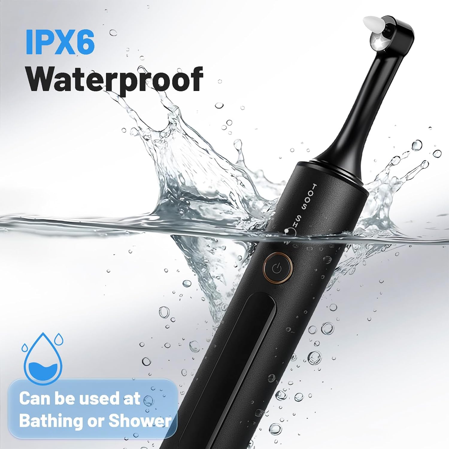 Tooth Polisher Kit with 4 Speed Modes, 5 Brush Heads, 6 Polishing Pastes & Desensitizing Gel,Rechargeable Electric Tooth Polishing Tool with LED Light & Travel Case, Home Use Teeth Whitening Cleaner