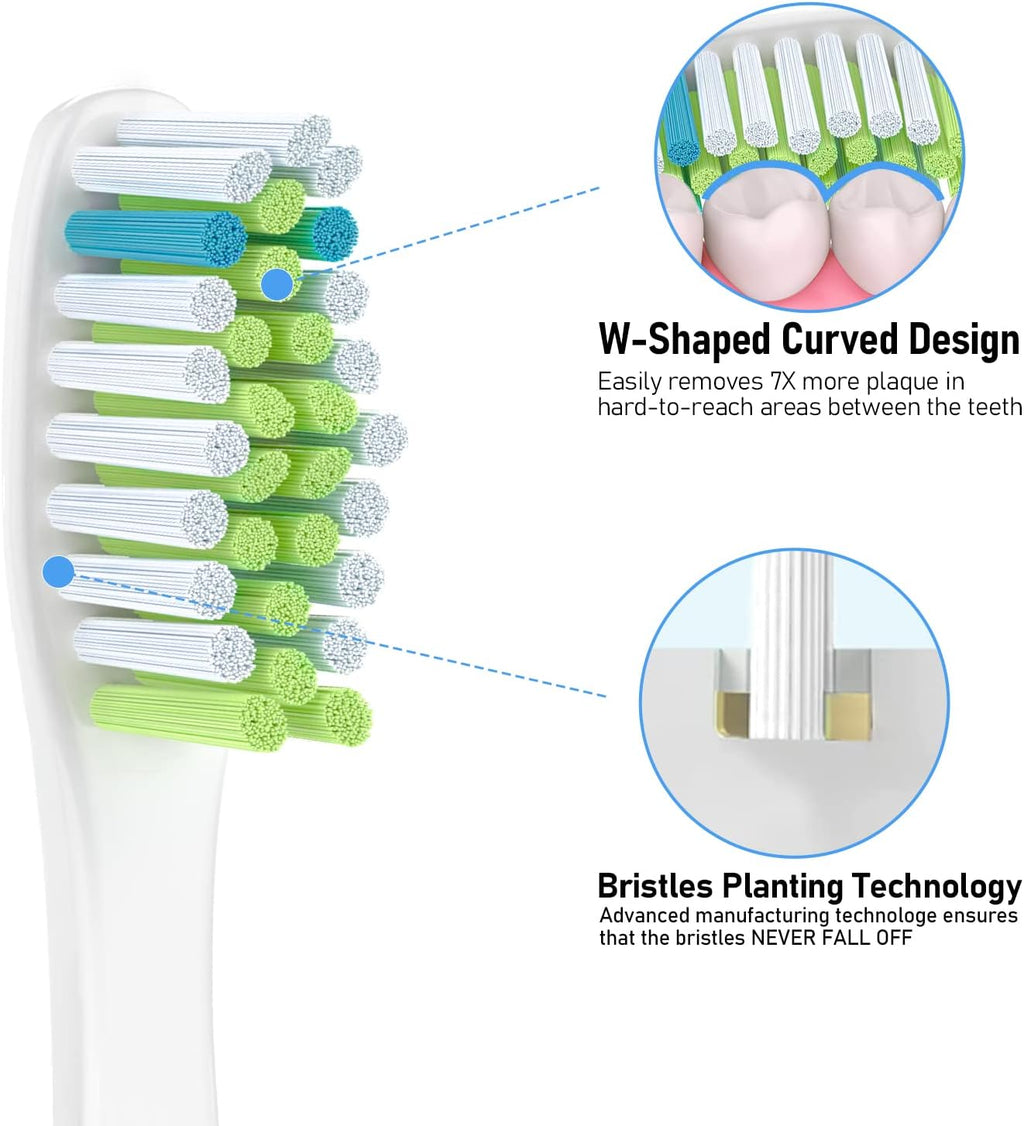Replacement Toothbrush Heads for Ultra Plaque Control & Whitening, Diamantine-Clean Brush Heads Compatible with Philips Sonicare Electric Toothbrush, 4 Pack