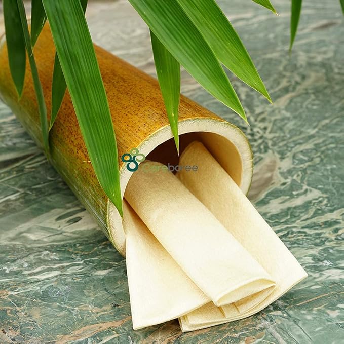 400 Count Careboree Unbleached Dry Baby Wipes Unscented Multi-Purpose Cotton Tissue Small Size