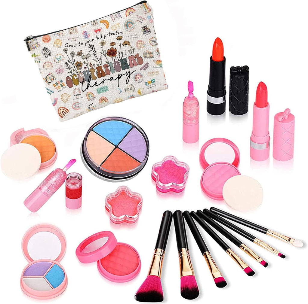 Occupational Therapy Gifts,Therapist Occupational Therapy Makeup Bag Zipper Pouch Travel Toiletry,Therapist Gifts,Ot Gifts,Gifts For Occupational Therapy, white