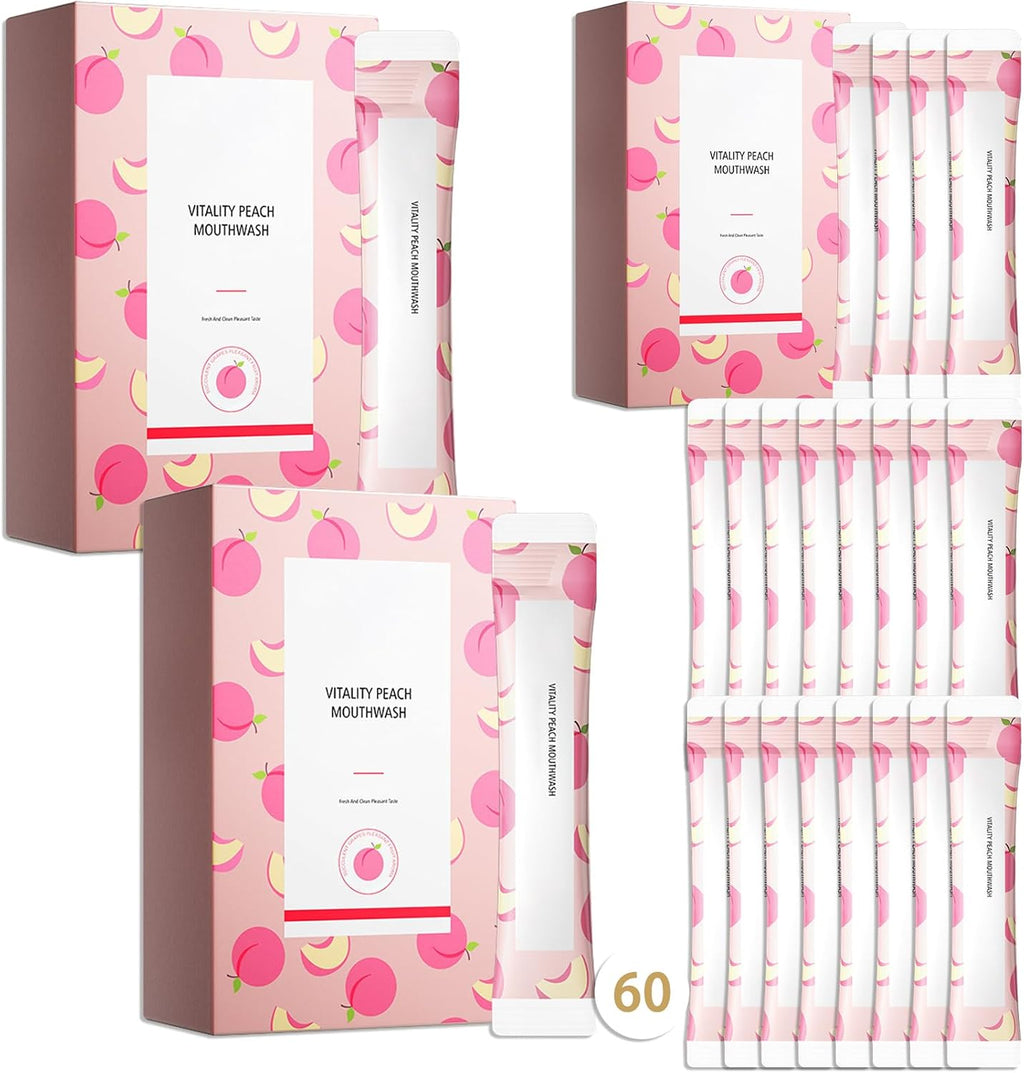 Travel Size Mouthwash,Mini Mouthwash Travel Size Bulk Portable Mouth Wash Set,Individual Small Travel Mouth Wash Packets for Fresh Breath(Pack of 60) A13