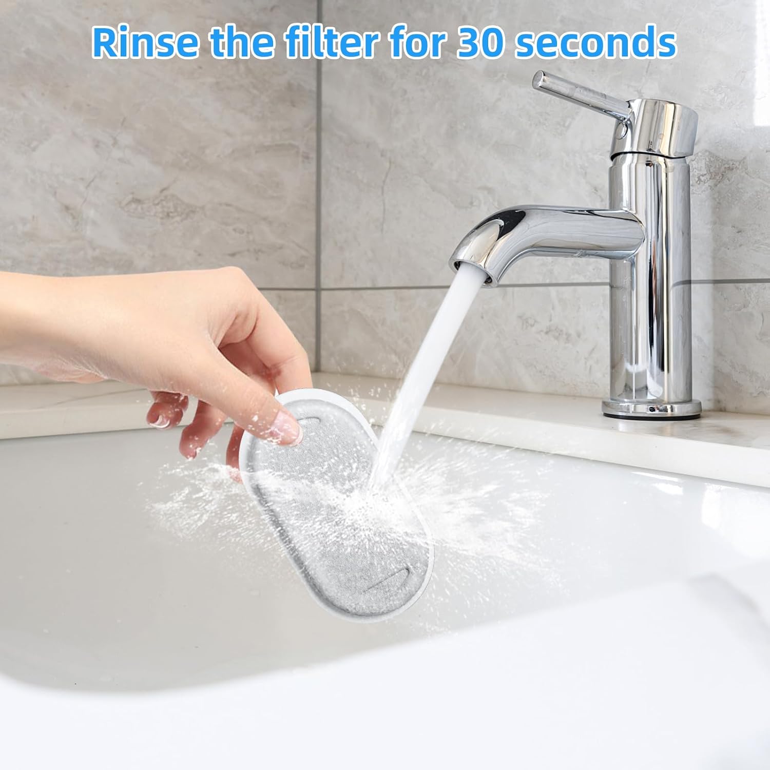 Cat Water Fountain Filters-8 Pack Replacement Filters & 8 Pack Replacement Pre-Filter Sponges Set for Stainless Steel 108/3.2L& 67oz/2L Adjustable Water Flow Pet Water Fountain