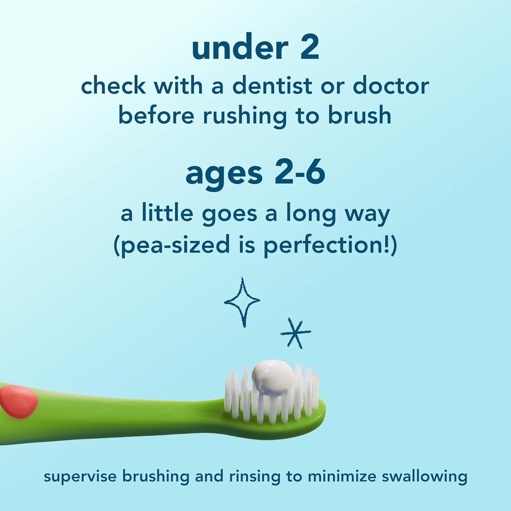 hello Wild Strawberry Kids Toothpaste with Fluoride, Strawberry Toothpaste for Kids, Safe for Ages 2 and Up, Helps Prevent Cavities, Strengthen Enamel, and Polishes Teeth, ADA Approved, 3 Pack, 4.2 Oz